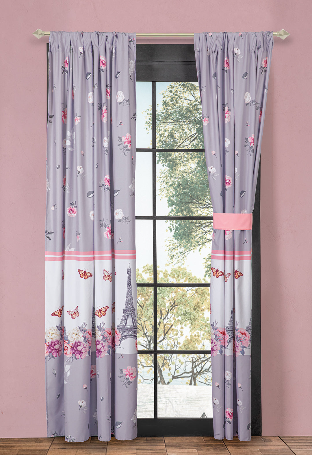 El juego de cortinas Camil es tan lindo y versatil, en colores pastel.