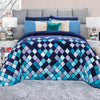 Cobertor Flannel  Azul revesrsible Cannes