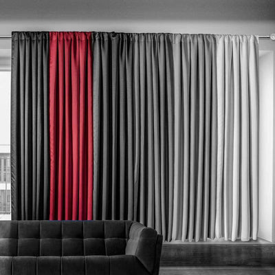 Cortina de Sala Blackout Vino