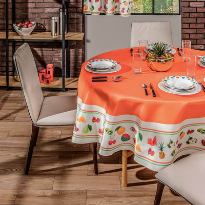 Mantel Redondo Frutas